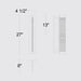 Alteck Lighting AW0098-3CCT-W Solice 1-lt 27" Tall LED Outdoor Wall Sconce, 3CCT Selectable