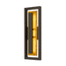 Alteck Lighting AW0099-3CCT-W Panels 1-lt 20" Tall LED Outdoor Wall Sconce, 3CCT Selectable