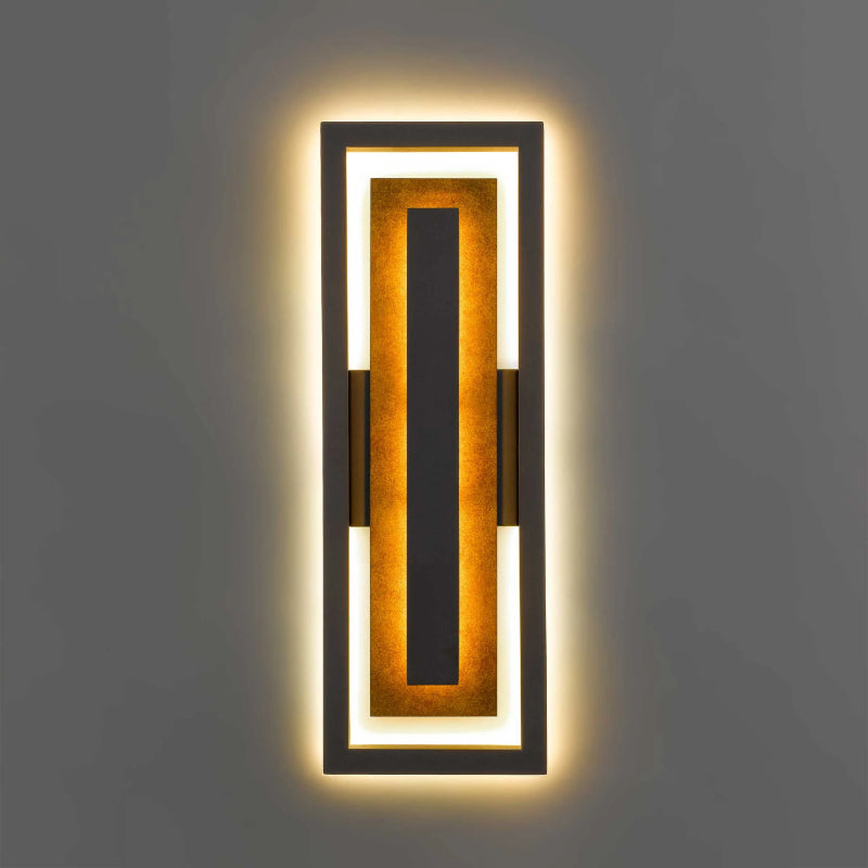 Alteck Lighting AW0099-3CCT-W Panels 1-lt 20" Tall LED Outdoor Wall Sconce, 3CCT Selectable