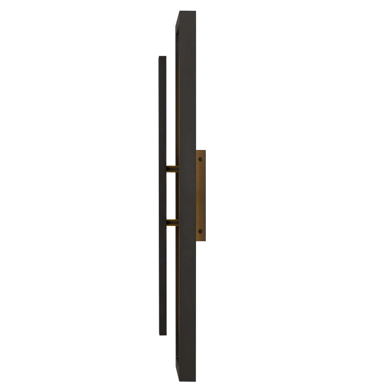 Alteck Lighting AW0100-3CCT-W Panels 1-lt 26" Tall LED Outdoor Wall Sconce, 3CCT Selectable