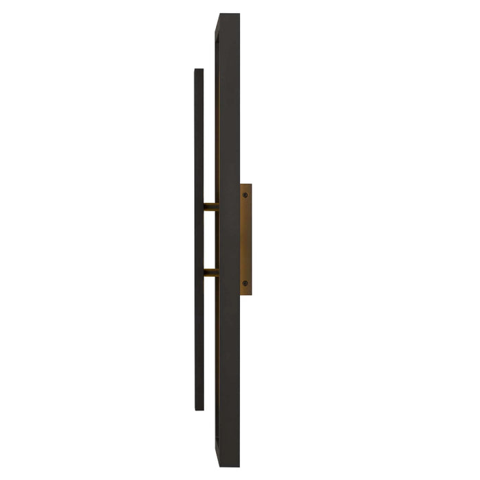 Alteck Lighting AW0100-3CCT-W Panels 1-lt 26" Tall LED Outdoor Wall Sconce, 3CCT Selectable