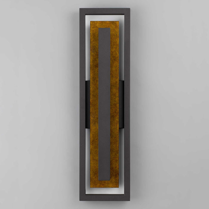 Alteck Lighting AW0100-3CCT-W Panels 1-lt 26" Tall LED Outdoor Wall Sconce, 3CCT Selectable