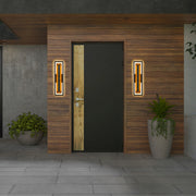 Alteck Lighting AW0100-3CCT-W Panels 1-lt 26" Tall LED Outdoor Wall Sconce, 3CCT Selectable