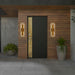 Alteck Lighting AW0100-3CCT-W Panels 1-lt 26" Tall LED Outdoor Wall Sconce, 3CCT Selectable