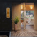 Alteck Lighting AW0100-3CCT-W Panels 1-lt 26" Tall LED Outdoor Wall Sconce, 3CCT Selectable