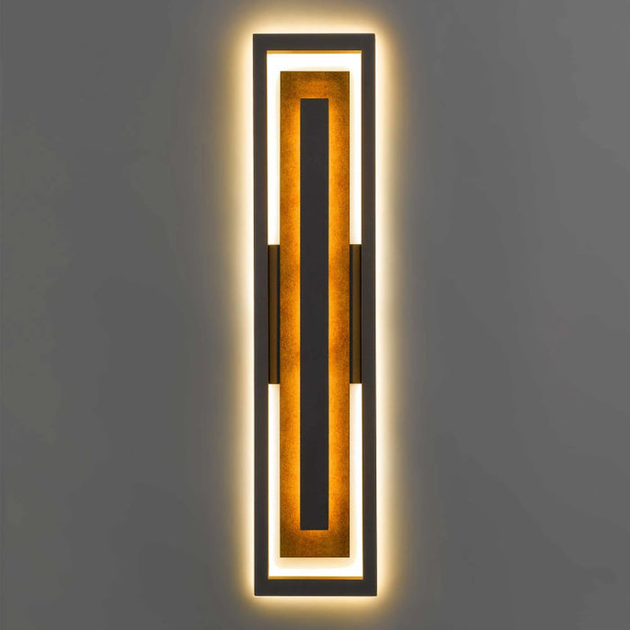 Alteck Lighting AW0101-3CCT-W Panels 1-lt 32" Tall LED Outdoor Wall Sconce, 3CCT Selectable