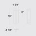 Alteck Lighting AW0102-3CCT-W Dakota 1-lt 16" Tall LED Outdoor Wall Sconce, 3CCT Selectable