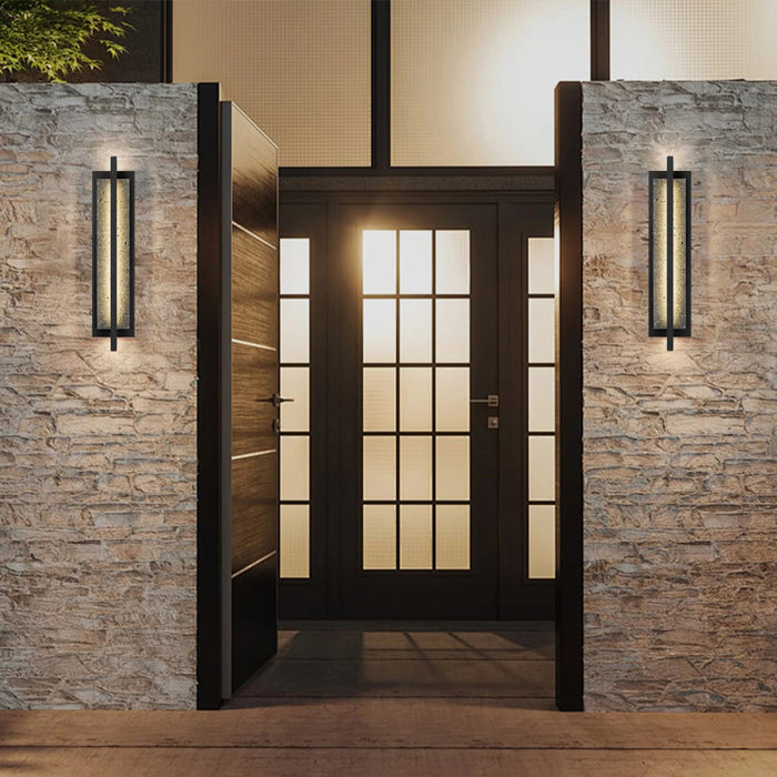 Alteck Lighting AW0103-3CCT-W Dakota 1-lt 24" Tall LED Outdoor Wall Sconce, 3CCT Selectable