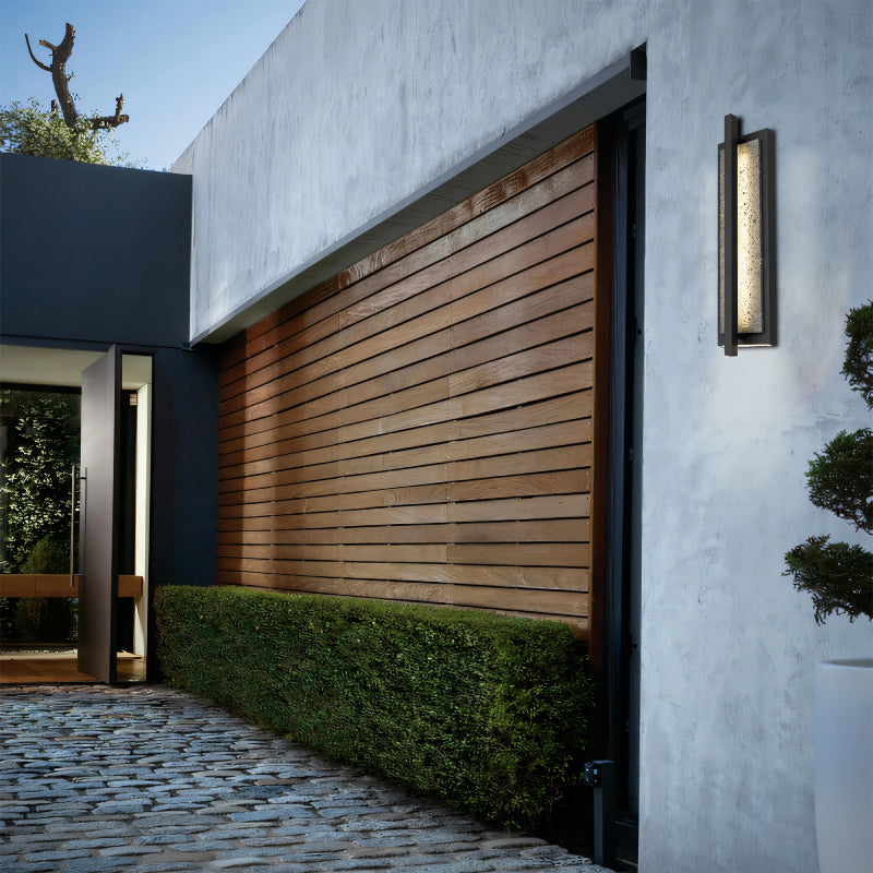 Alteck Lighting AW0103-3CCT-W Dakota 1-lt 24" Tall LED Outdoor Wall Sconce, 3CCT Selectable