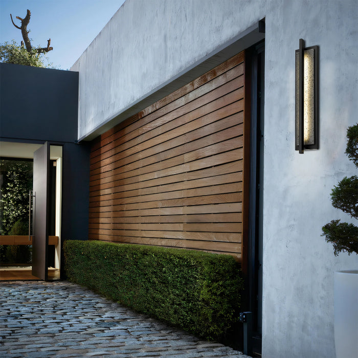 Alteck Lighting AW0104-3CCT-W Dakota 1-lt 32" Tall LED Outdoor Wall Sconce, 3CCT Selectable