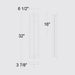Alteck Lighting AW0104-3CCT-W Dakota 1-lt 32" Tall LED Outdoor Wall Sconce, 3CCT Selectable