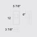 Alteck Lighting AW0105-3CCT-W Mars 1-lt 12" Tall LED Outdoor Wall Sconce, 3CCT Selectable