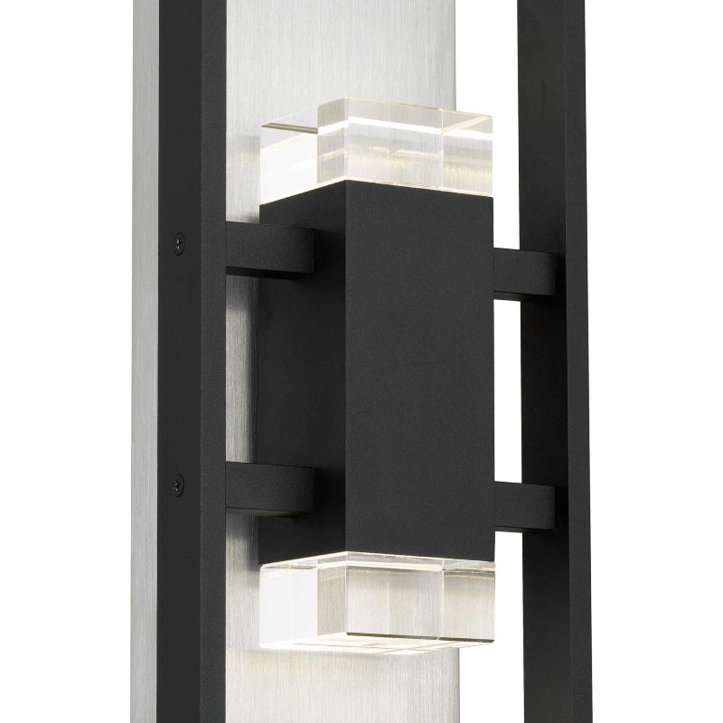 Alteck Lighting AW0106-3CCT-W Mars 1-lt 18" Tall LED Outdoor Wall Sconce, 3CCT Selectable