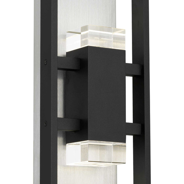 Alteck Lighting AW0106-3CCT-W Mars 1-lt 18" Tall LED Outdoor Wall Sconce, 3CCT Selectable