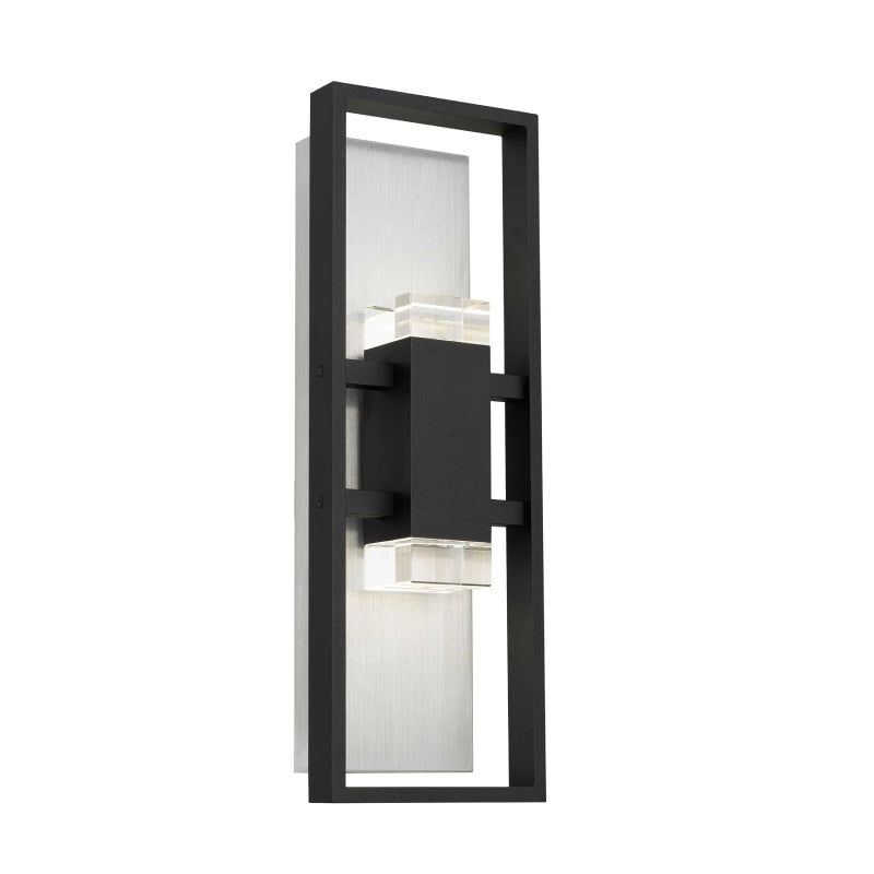Alteck Lighting AW0107-3CCT-W Mars 1-lt 24" Tall LED Outdoor Wall Sconce, 3CCT Selectable