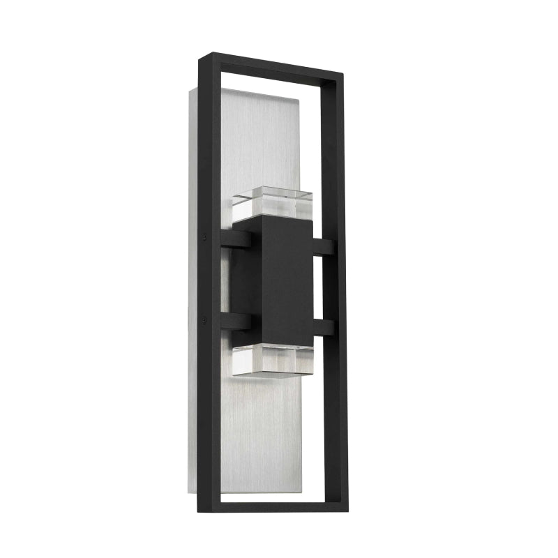 Alteck Lighting AW0107-3CCT-W Mars 1-lt 24" Tall LED Outdoor Wall Sconce, 3CCT Selectable