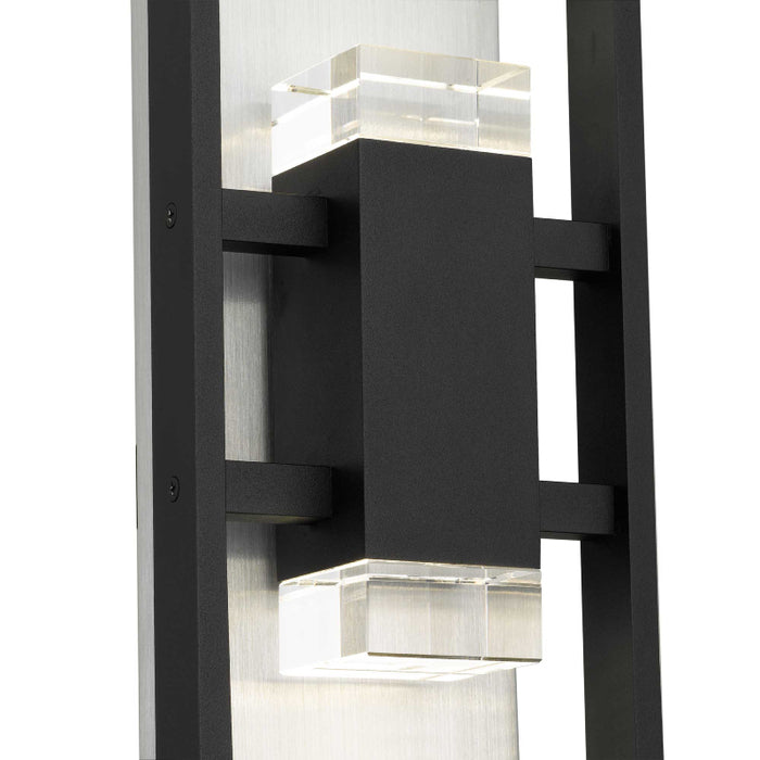 Alteck Lighting AW0107-3CCT-W Mars 1-lt 24" Tall LED Outdoor Wall Sconce, 3CCT Selectable