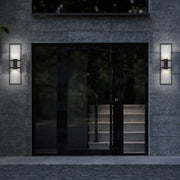 Alteck Lighting AW0107-3CCT-W Mars 1-lt 24" Tall LED Outdoor Wall Sconce, 3CCT Selectable