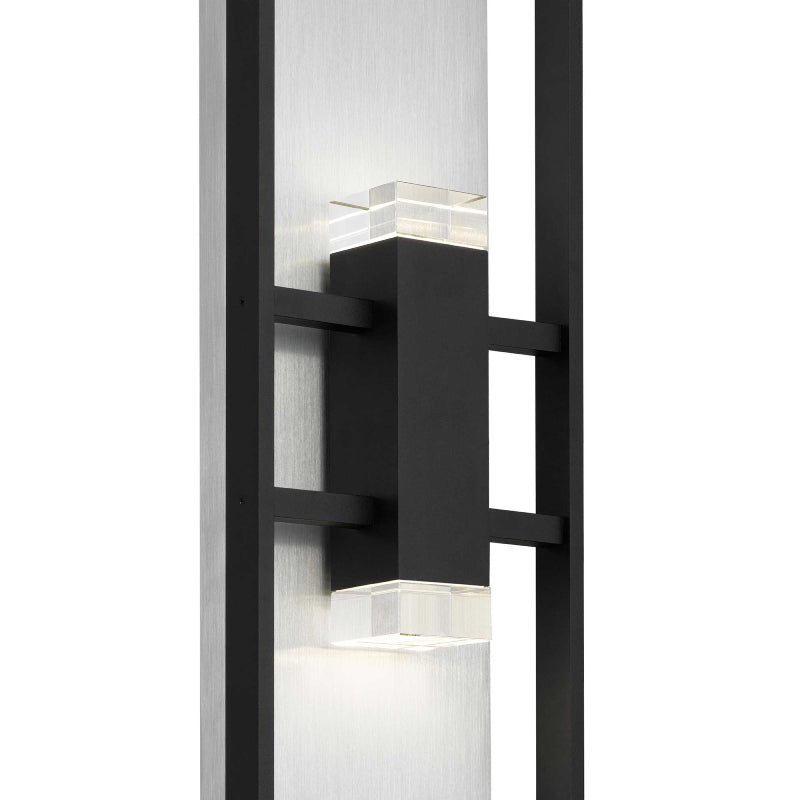 Alteck Lighting AW0108-3CCT-W Mars 1-lt 32" Tall LED Outdoor Wall Sconce, 3CCT Selectable