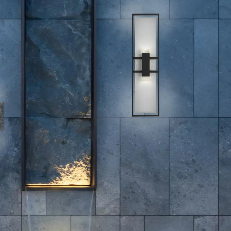 Alteck Lighting AW0108-3CCT-W Mars 1-lt 32" Tall LED Outdoor Wall Sconce, 3CCT Selectable