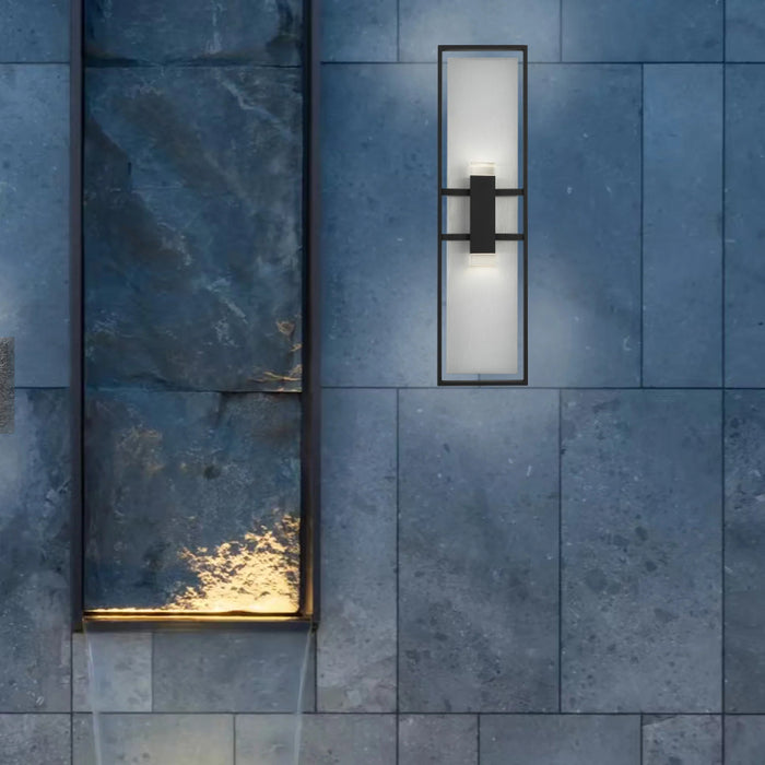 Alteck Lighting AW0108-3CCT-W Mars 1-lt 32" Tall LED Outdoor Wall Sconce, 3CCT Selectable