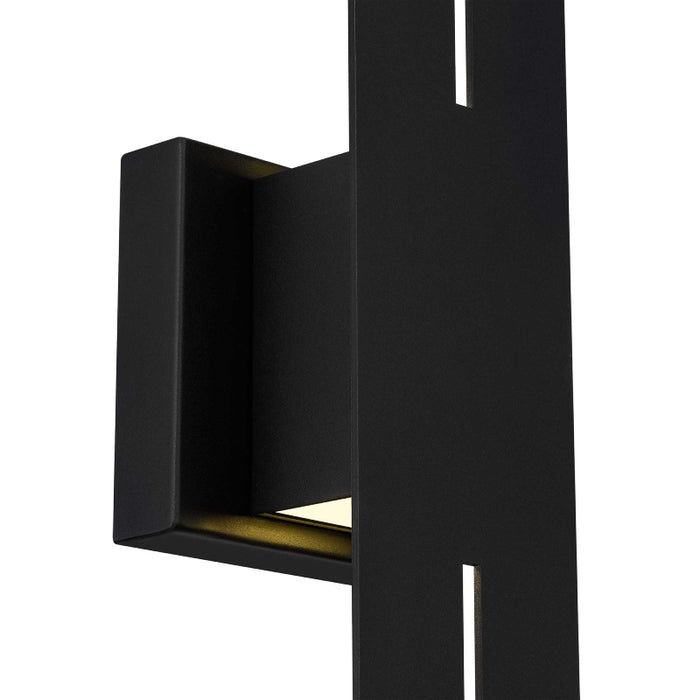 Alteck Lighting AW0110-3CCT-W Slot 1-lt 24" Tall LED Outdoor Wall Sconce, 3CCT Selectable