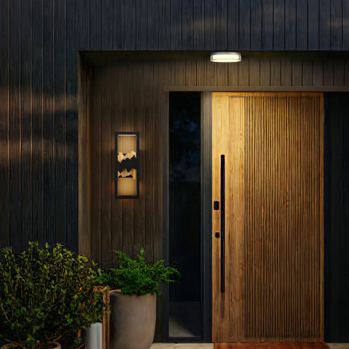 Alteck Lighting AW0111-3CCT-W Sunrize 1-lt 15" Tall LED Outdoor Wall Sconce, 3CCT Selectable