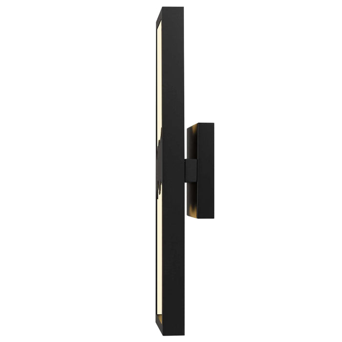Alteck Lighting AW0112-3CCT-W Sunrize 1-lt 22" Tall LED Outdoor Wall Sconce, 3CCT Selectable