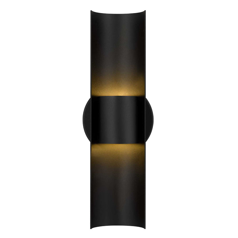 Alteck Lighting AW0114-3CCT-W Hugo 1-lt 14" Tall LED Outdoor Wall Sconce, 3CCT Selectable