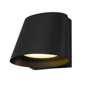 Alteck Lighting AW0115-3CCT-W Grace 1-lt 5" Tall LED Outdoor Wall Sconce, 3CCT Selectable