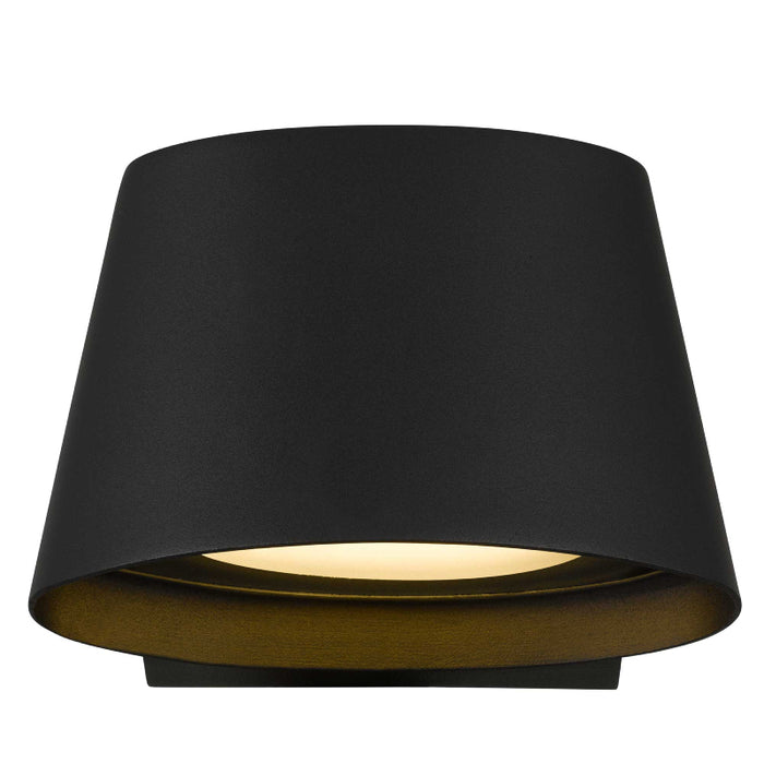 Alteck Lighting AW0115-3CCT-W Grace 1-lt 5" Tall LED Outdoor Wall Sconce, 3CCT Selectable