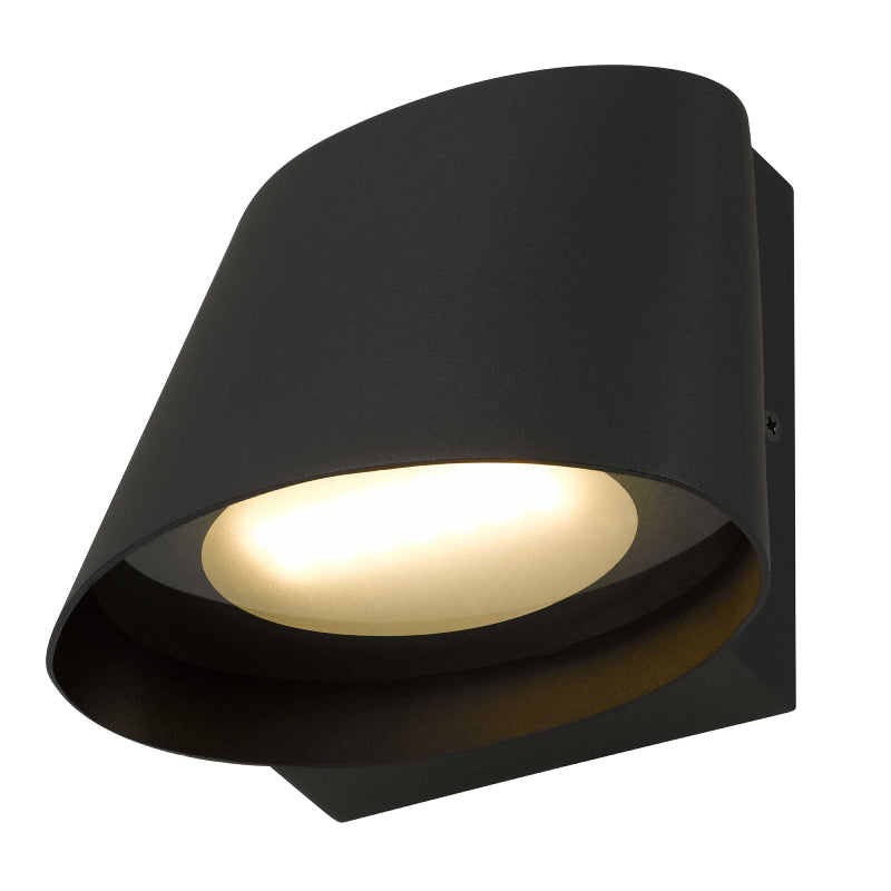 Alteck Lighting AW0115-3CCT-W Grace 1-lt 5" Tall LED Outdoor Wall Sconce, 3CCT Selectable