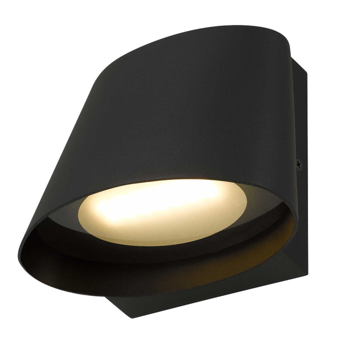 Alteck Lighting AW0115-3CCT-W Grace 1-lt 5" Tall LED Outdoor Wall Sconce, 3CCT Selectable