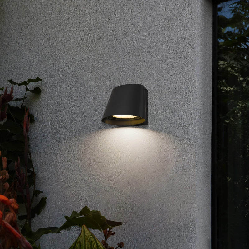 Alteck Lighting AW0115-3CCT-W Grace 1-lt 5" Tall LED Outdoor Wall Sconce, 3CCT Selectable