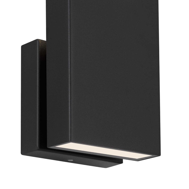 Alteck Lighting AW0116-3CCT-W Mille 1-lt 13" Tall LED Outdoor Wall Sconce, 3CCT Selectable