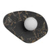 Alteck Lighting AW0120-3CCT-W Tenere 1-lt 8" Tall LED Outdoor Wall Sconce, 3CCT Selectable - Black/Gold Marble