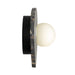 Alteck Lighting AW0120-3CCT-W Tenere 1-lt 8" Tall LED Outdoor Wall Sconce, 3CCT Selectable - Black/Gold Marble