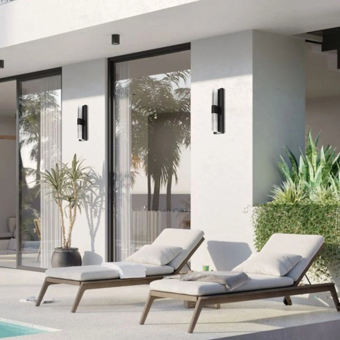 Alteck Lighting AW0121-3CCT-W Arles 1-lt 18" Tall LED Outdoor Wall Sconce, 3CCT Selectable
