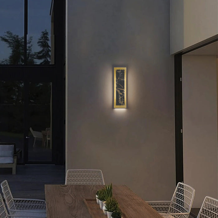 Alteck Lighting AW0123-3CCT-W Zoey 1-lt 18" Tall LED Outdoor Wall Sconce, 3CCT Selectable