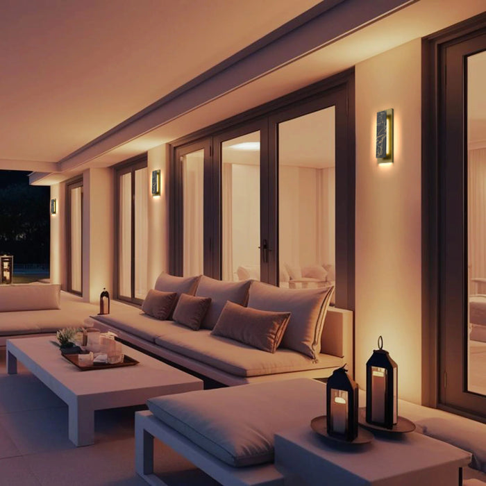 Alteck Lighting AW0123-3CCT-W Zoey 1-lt 18" Tall LED Outdoor Wall Sconce, 3CCT Selectable