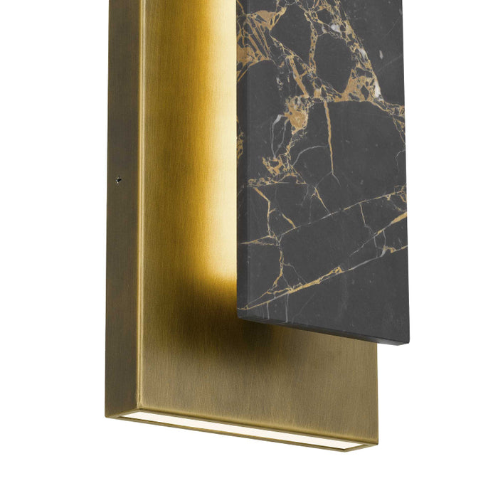 Alteck Lighting AW0124-3CCT-W Zoey 1-lt 24" Tall LED Outdoor Wall Sconce, 3CCT Selectable