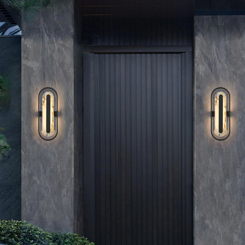 Alteck Lighting AW0125-3CCT-W Roundabout 1-lt 22" Tall LED Outdoor Wall Sconce, 3CCT Selectable