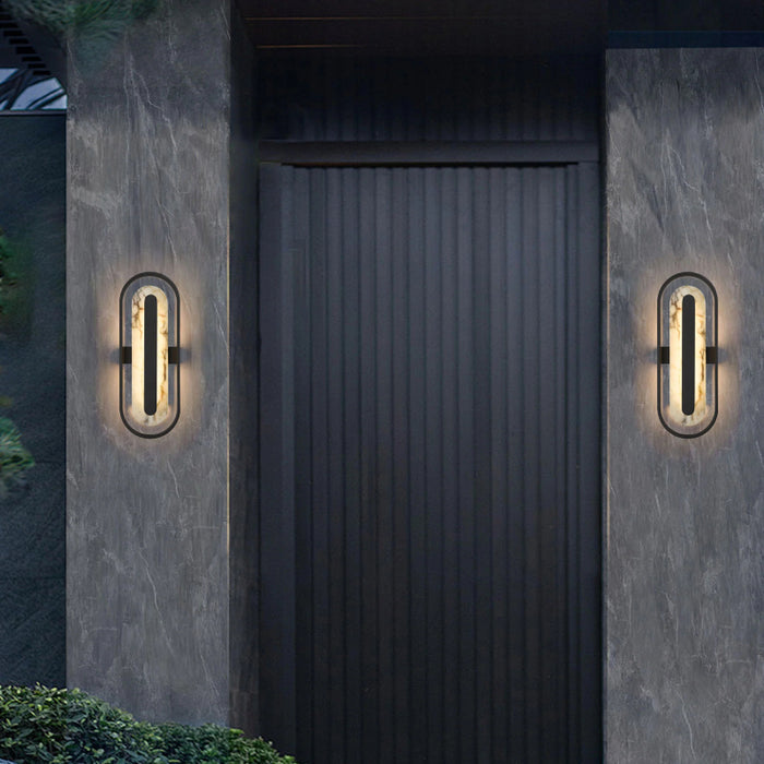Alteck Lighting AW0125-3CCT-W Roundabout 1-lt 22" Tall LED Outdoor Wall Sconce, 3CCT Selectable