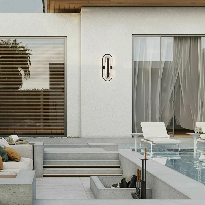 Alteck Lighting AW0125-3CCT-W Roundabout 1-lt 22" Tall LED Outdoor Wall Sconce, 3CCT Selectable