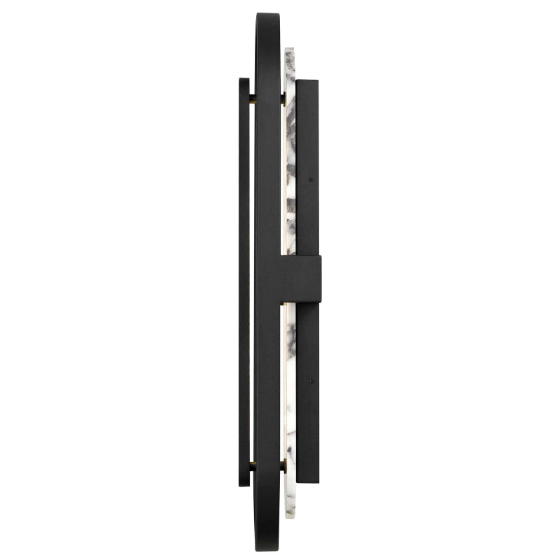 Alteck Lighting AW0126-3CCT-W Roundabout 1-lt 28" Tall LED Outdoor Wall Sconce, 3CCT Selectable