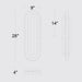Alteck Lighting AW0126-3CCT-W Roundabout 1-lt 28" Tall LED Outdoor Wall Sconce, 3CCT Selectable