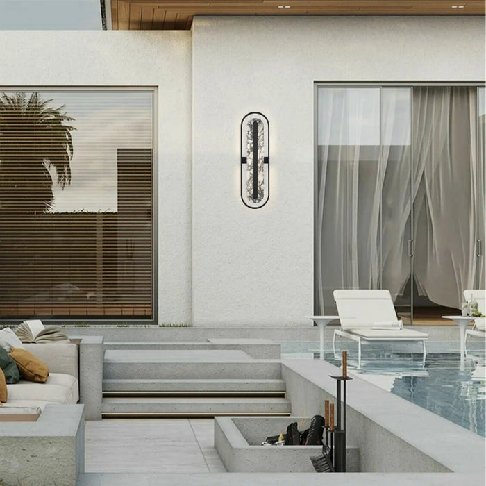 Alteck Lighting AW0127-3CCT-W Roundabout 1-lt 34" Tall LED Outdoor Wall Sconce, 3CCT Selectable