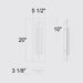 Alteck Lighting AW0133-3CCT-W Rivera 1-lt 20" Tall LED Outdoor Wall Sconce, 3CCT Selectable