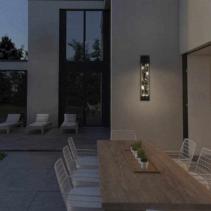 Alteck Lighting AW0135-3CCT-W Rivera 1-lt 32" Tall LED Outdoor Wall Sconce, 3CCT Selectable