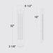 Alteck Lighting AW0135-3CCT-W Rivera 1-lt 32" Tall LED Outdoor Wall Sconce, 3CCT Selectable